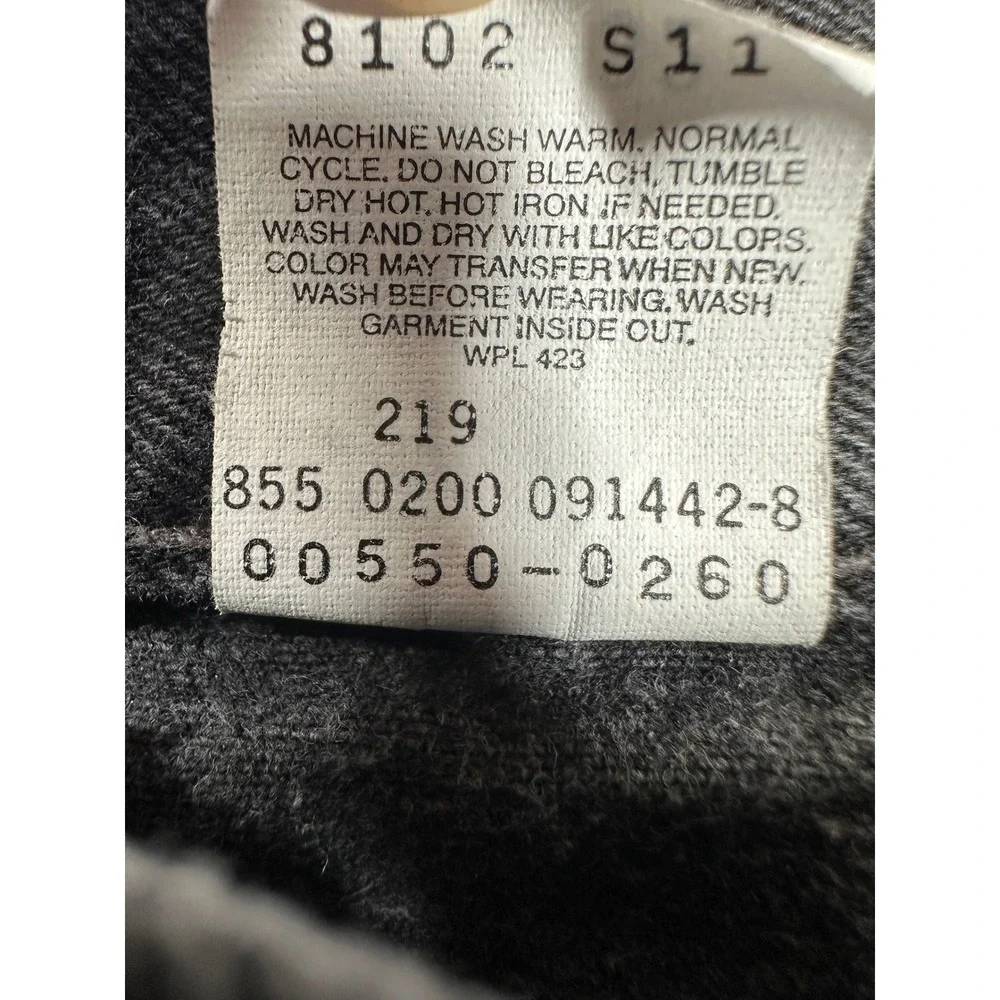 Vintage Y2K Levi's 550 Relaxed Fit Jeans Men 36x32 Black Tapered Leg Heavyweight